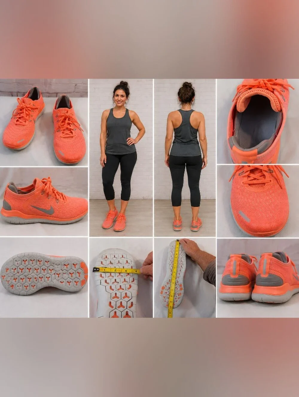 nike free 5.0 tr fit 5 breathe women’s coral training shoes 9M